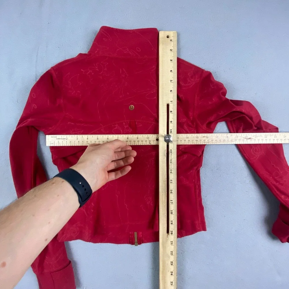 Lululemon Lunar New Year Define Cropped Jacket 8 Nulu Red Gold Design